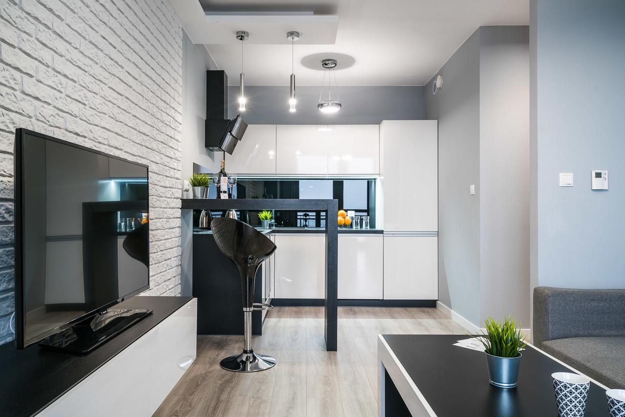 Апартаменты Rentplanet - Odra Tower Вроцлав Экстерьер фото