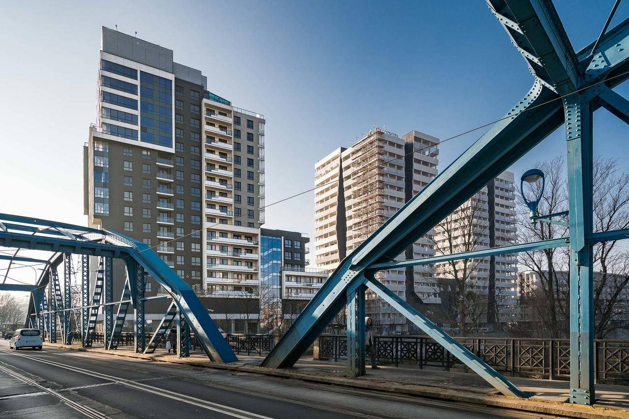Апартаменты Rentplanet - Odra Tower Вроцлав Экстерьер фото