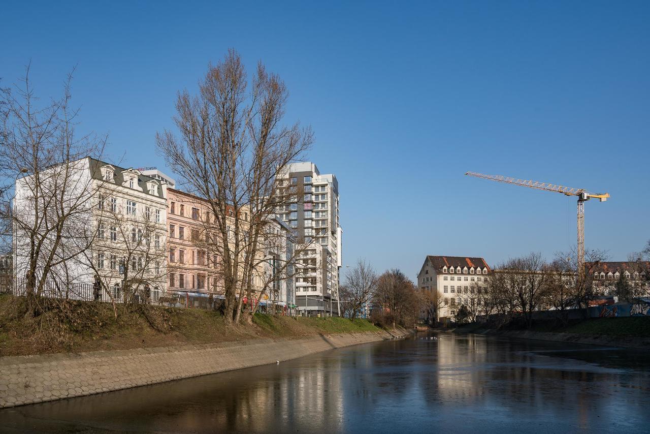 Апартаменты Rentplanet - Odra Tower Вроцлав Экстерьер фото