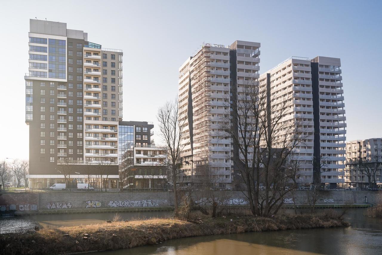 Апартаменты Rentplanet - Odra Tower Вроцлав Экстерьер фото